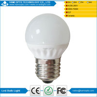 High quality 3W E14/E27 bulb shaped Ceramic LED bulb light