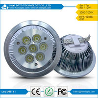 LED AR111 G53 7W Dimmable Spotlight Lamps AC/ DC12V for hotel