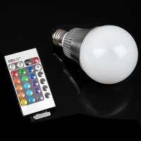 9w E27 remote control 16 color rgb led bulb light good price CE RoHS