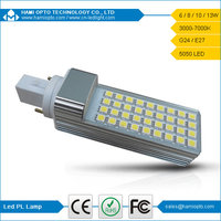8W 85-265V SMD leds E27/G24 SMD5050 pl led lamp g24