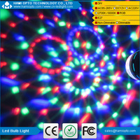 more images of Mini RGB Full Color Rotating LED Lamp Stage Light 3W with E27 Base For Disco DJ