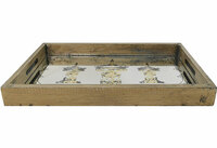 more images of Wooden Serving Tray With Glass Insert