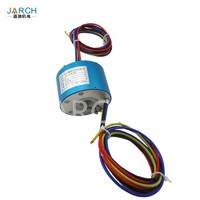 12.7mm Through hole Slip Ring , 500RPM 12A slip ring Rotary Connector