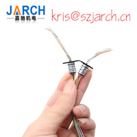 Tiny slip ring with 6 circuits 1A of OD 6.5mm with flange Capsule sliprings