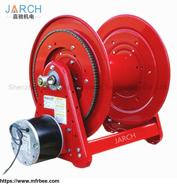 24v_ac_motor_driven_100_ft_heavy_duty_hose_reel_air_motor_driven_cable_reel