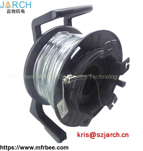 300_500m_portable_field_deployable_tactical_fiber_optic_cable_reels_with_fc_lc_sc_connectors