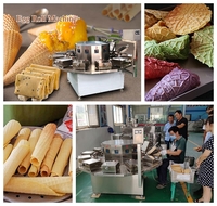 more images of Waffle Egg Roll Maker Machine | Ice Cream Waffle Cones & Biscuit Rolls Making Machine