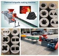 Charcoal briquette making machine | Charcoal briquette extruder