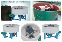 Charcoal powder grinding machine | wheel grinder mixer