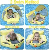 Mambobaby Float For Newborn/Toddler Swimming Float With Canopy - Soccer Variant