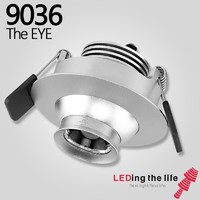 more images of 3w CE eyeball adjustable beam angle dimmable led recessed downlight