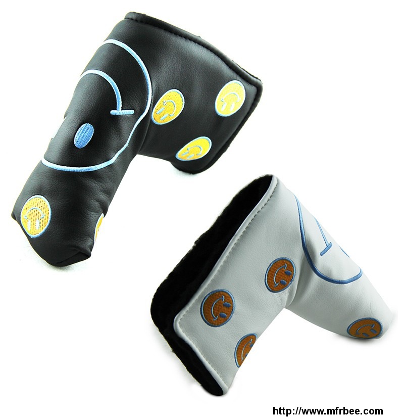 pu_leather_big_smile_face_putter_head_cover