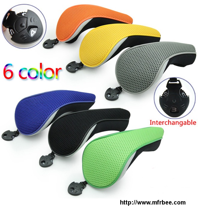 thick_neoprene_golf_club_hybrid_cover_headcover_with_interchangeable_no_tags
