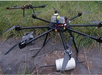 Octocopter gps electricity industrial uav drones