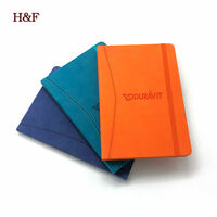 more images of customer logo PU hardcover notebook with elastic