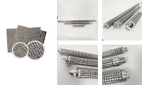 Stainless steel wire mesh pleated filter elements