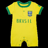more images of Brazil Baby Soccer Jersey, Infant Onesie, Newborn Romper