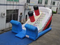Commercial grade inflatable titanic slide, used inflatable children slide, giant inflatable slide toys for sales