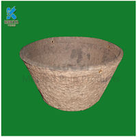 Wholesale biodegradable waste pulp mould flower pot