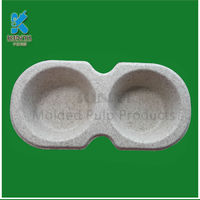 more images of Natural degradable sugar cane bagasse pulp cake paper mold tray