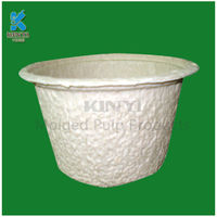 more images of Biodegradable fiber pulp dry pressing plant pot