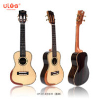 more images of UF-X14 handmade mid-end usona solid spruce armrest ukulele