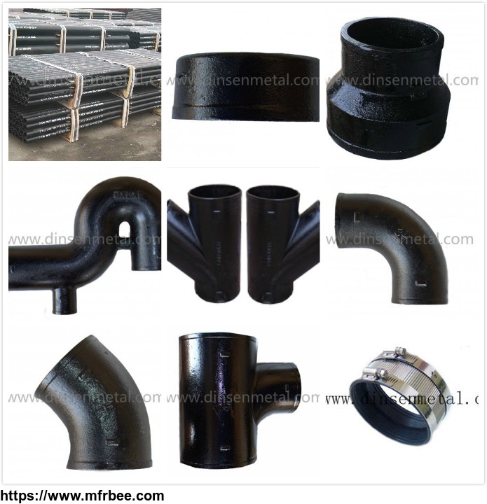 astm_a888_cispi301_iso6594_hubless_cast_iron_soil_pipe_fittings