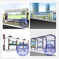 Solar Bus Shelter Bus Stop Sign