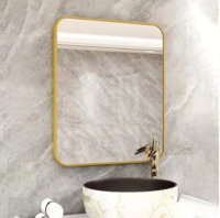 more images of Aluminium Frame Rectangular Vanity Mirror Frame Round Corner Dresser Mirror