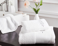 more images of Customized logo white Hotel bath towels sets