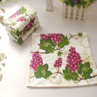 Fruit pattern comfortable printed velour kitchen towels