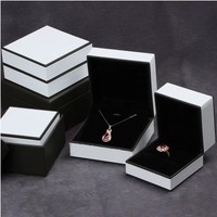 leather cover packaging jewelry plastic box,jewelry box