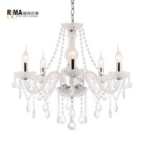 more images of Good quality Interior Lighting 5 Arms Champagne Glass Crystal Chandeliers for Living room