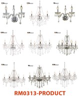 High Quality Modern European Indoor Lighting Crystal Chandeliers for Bedroom