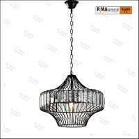 more images of RM5129 Iron pendant light interior decorative cage industrial vintage pendant lamps
