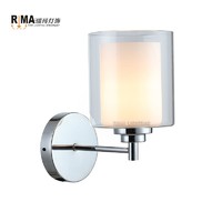 more images of Factory Supplier Decoration Chrome Elegant hotel wall lamp Indoor lamp light made in china