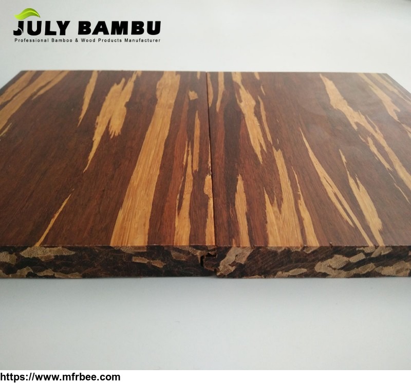 Cheap Strand Carbonized Tiger Bamboo Flooring Use For Indoor