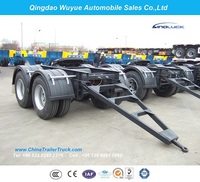 Tandem Axle Semi Trailer Dolly for Over Heavy Duty Lowboy or Faltbed Trailer