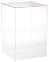 more images of NEW Clear Acrylic Display Case with No Base 8" W x 8" D x 12" H