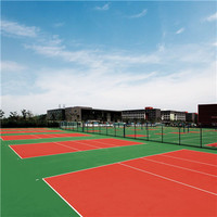 more images of Athletic Court Silicone PU Sports Flooring For Basketball / Tennis Court