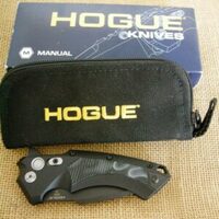 Hogue Knives X-5 Spear Point Flipper PocketKnife Black, 3.5″ 34579