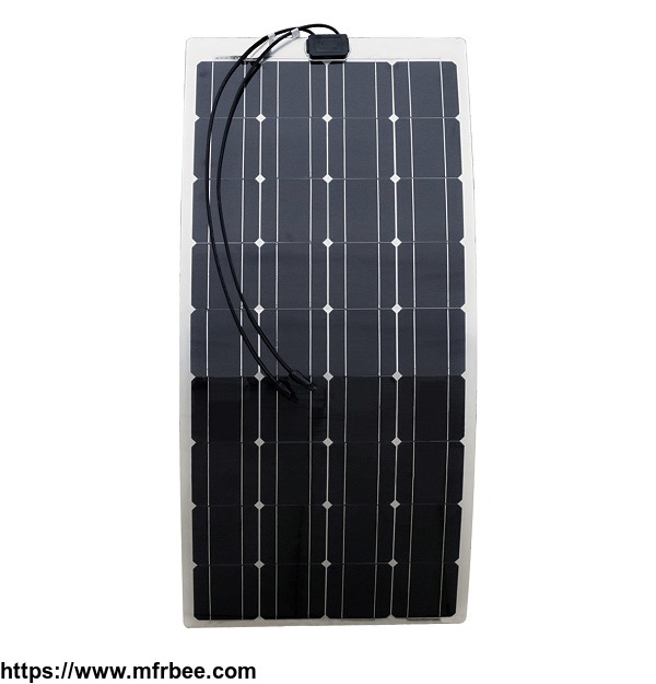 semi_flexible_100_watt_12v_solar_panel_with_high_efficiency_monocrystalline_solar_cell