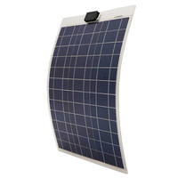 more images of Waterproof 50W 12V Semi-Flexible Poly Solar Panel With 1.4m Cables