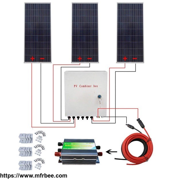 450w_polycrystalline_off_grid_solar_panel_kit_with_combiner_box
