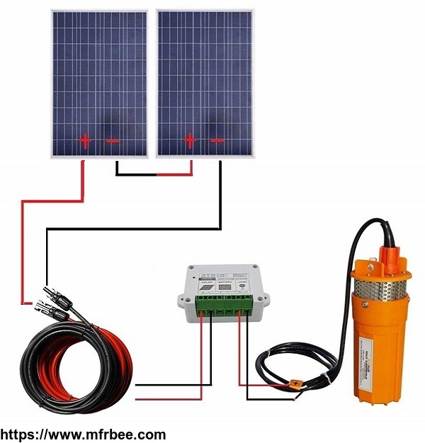 200w_24v_solar_water_pump_system_with_mounting_kits_for_water_fountain