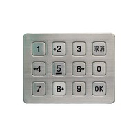more images of Metal numeric keypad  waterproof standalone access control keypad