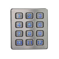 more images of Industrial metal numeric backlight keypad with USB connector