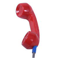 Vandalproof telephone handset for industries with potentially explosive atmospheres