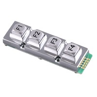 more images of 1x4 layout zinc alloy keypad for access control system