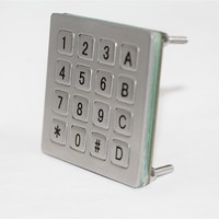 more images of Mounted 3x4 12 keys digital cabinet lock vending machine keypad